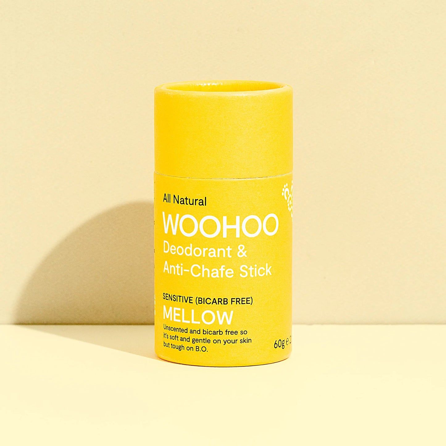 Woohoo Natural Deodorant & Anti-Chafe Stick (Mellow) 60g