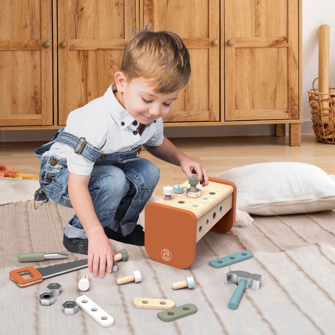 Wooden Tool Box - Workbench (2 in 1)