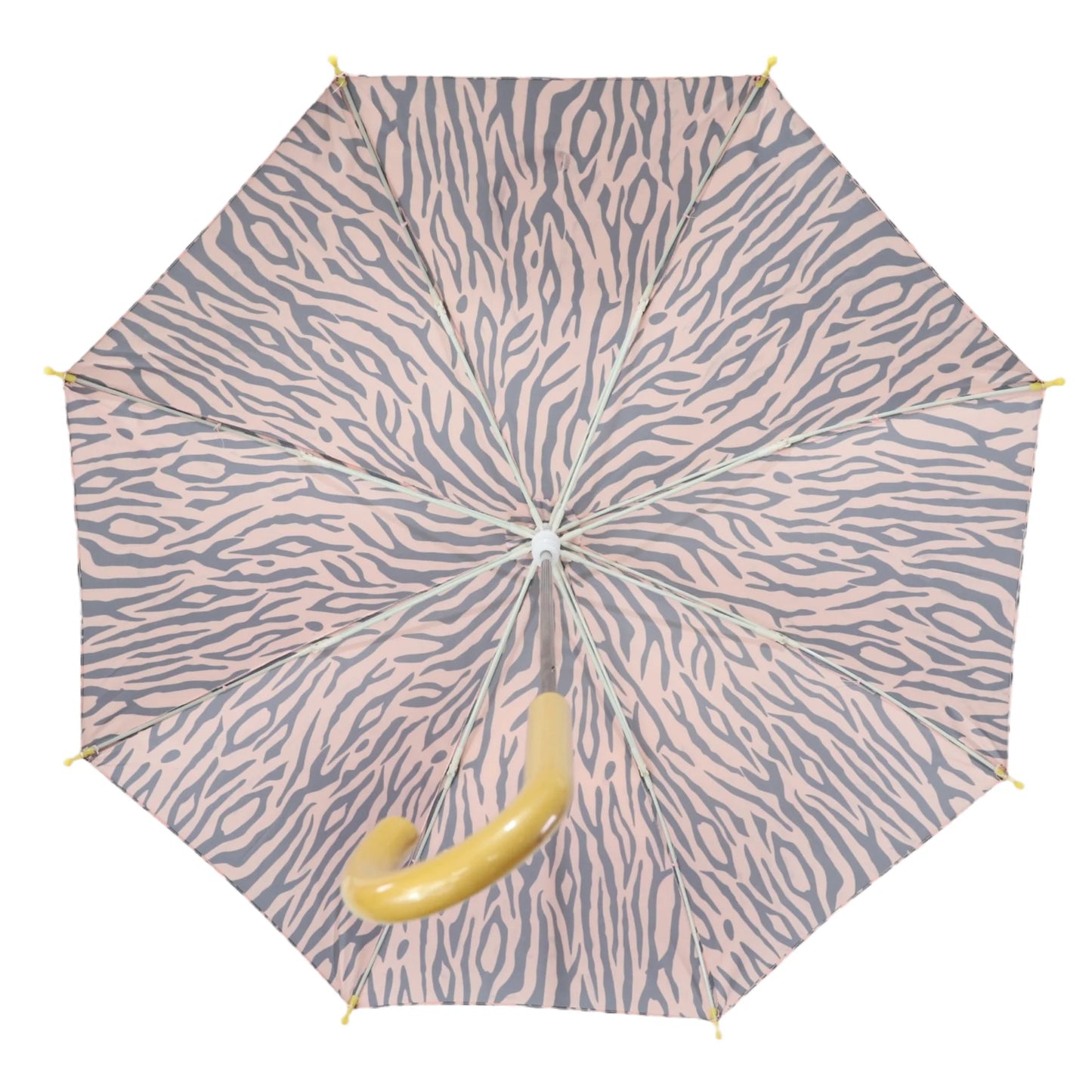Tiger Striped Pattern Umbrella Dusty Pink