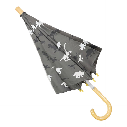 Dinosaur Colour Change Umbrella Charcoal