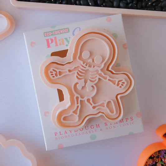 Eco Playdough Stamp - Halloween Skeleton Two
