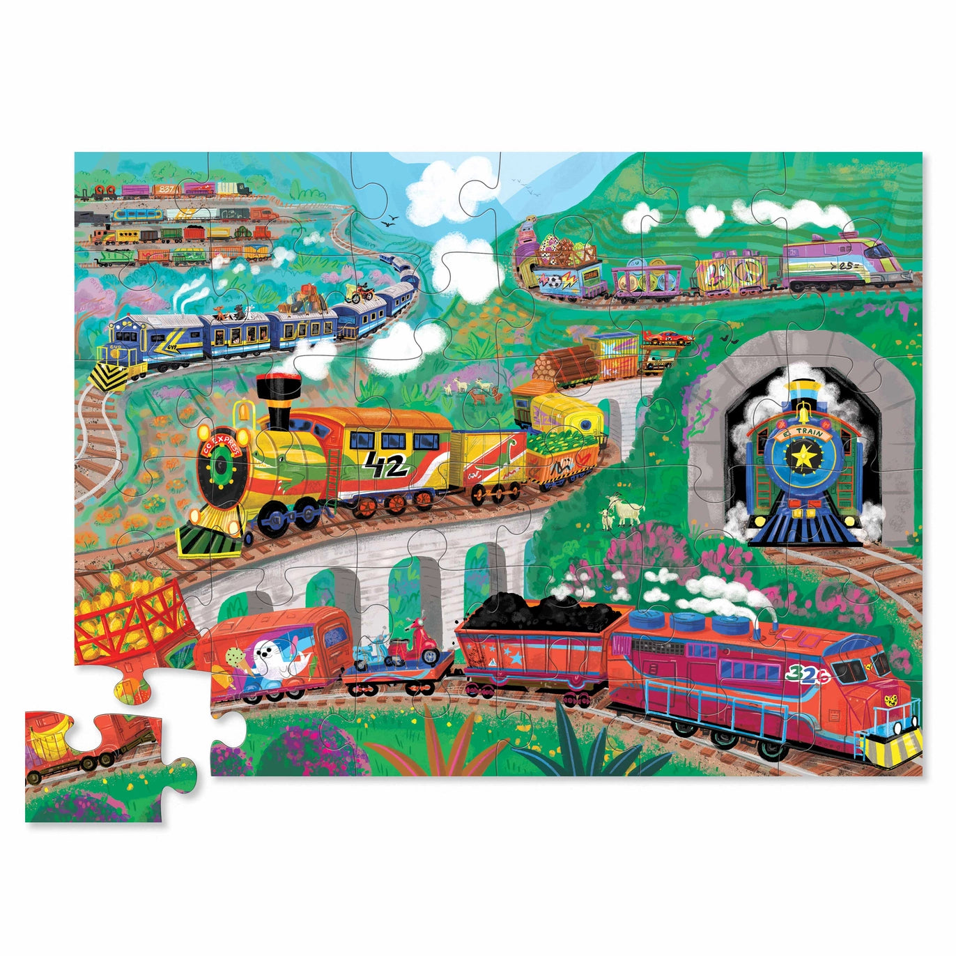 Classic Floor Puzzle 36 Pc - All Aboard