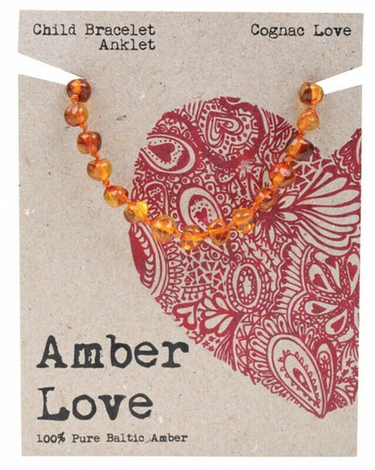 Children's Bracelet/Anklet Cognac By Amber Love