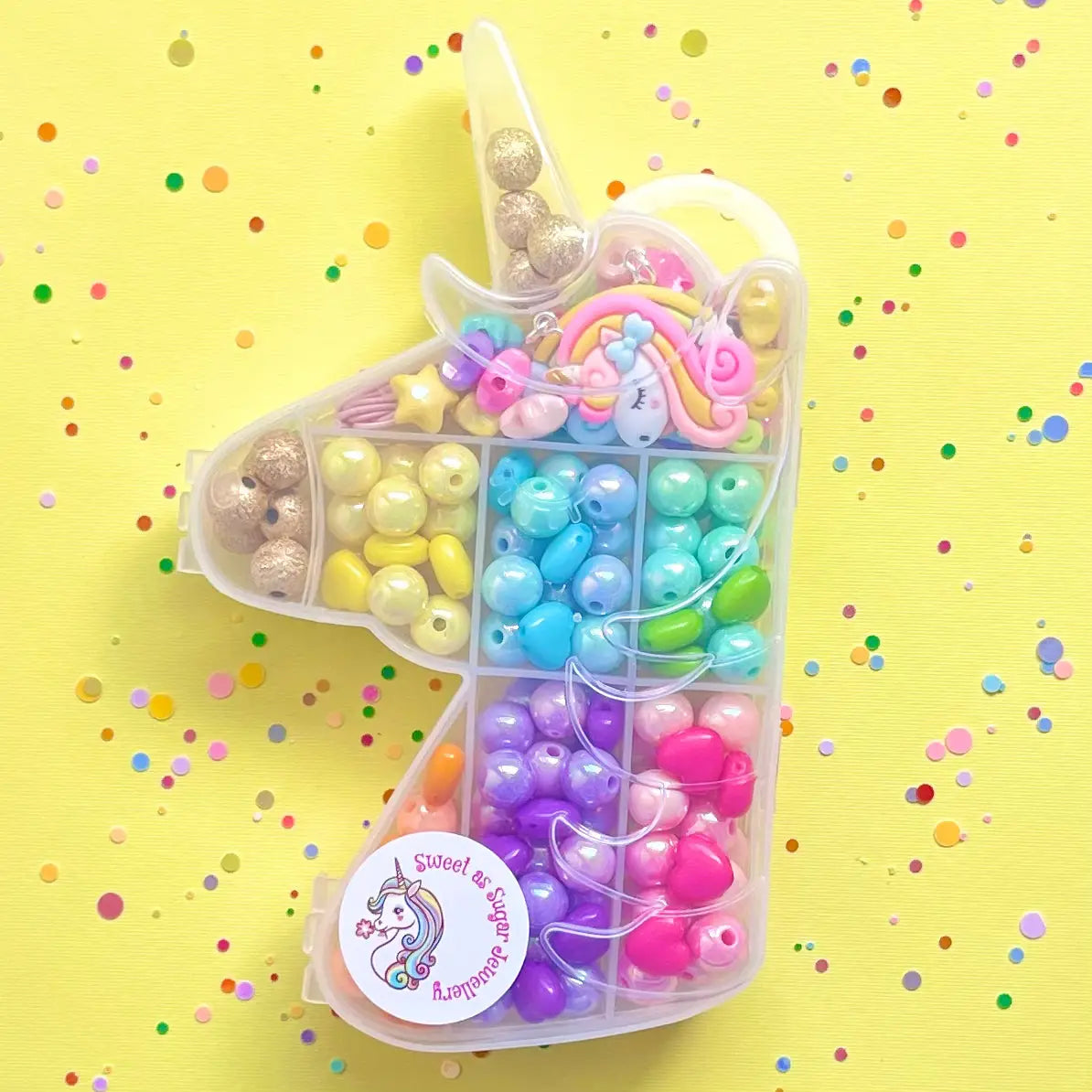 Jewellery Making Kit Unicorn Shape by Sweet As Sugar Jewellery