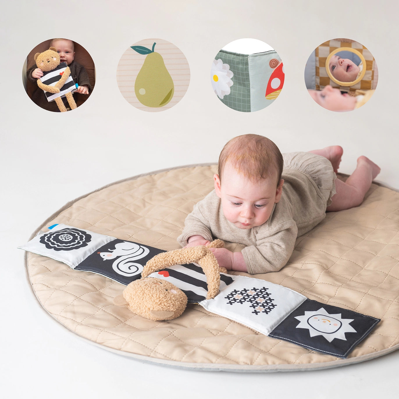 Snuggle Bear Fabric Book