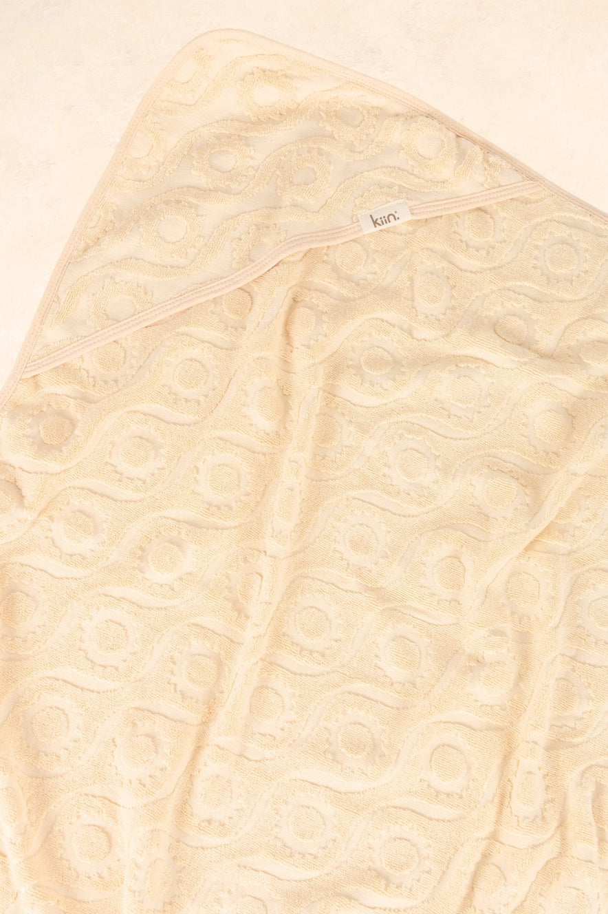 Hooded Beach Towel - Oat by Kiin Baby