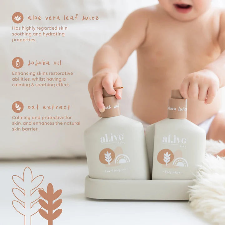 Baby Hair & Body Duo - Calming Oatmeal by Al.ive Body