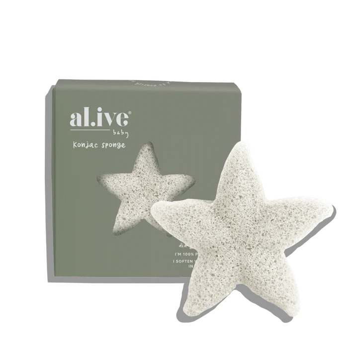 Baby Konjac Sponge - White by Al.ive Body