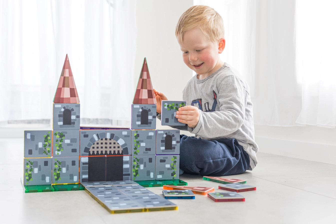 Magnetic Tile Topper - Castle Pack (40 Pieces)