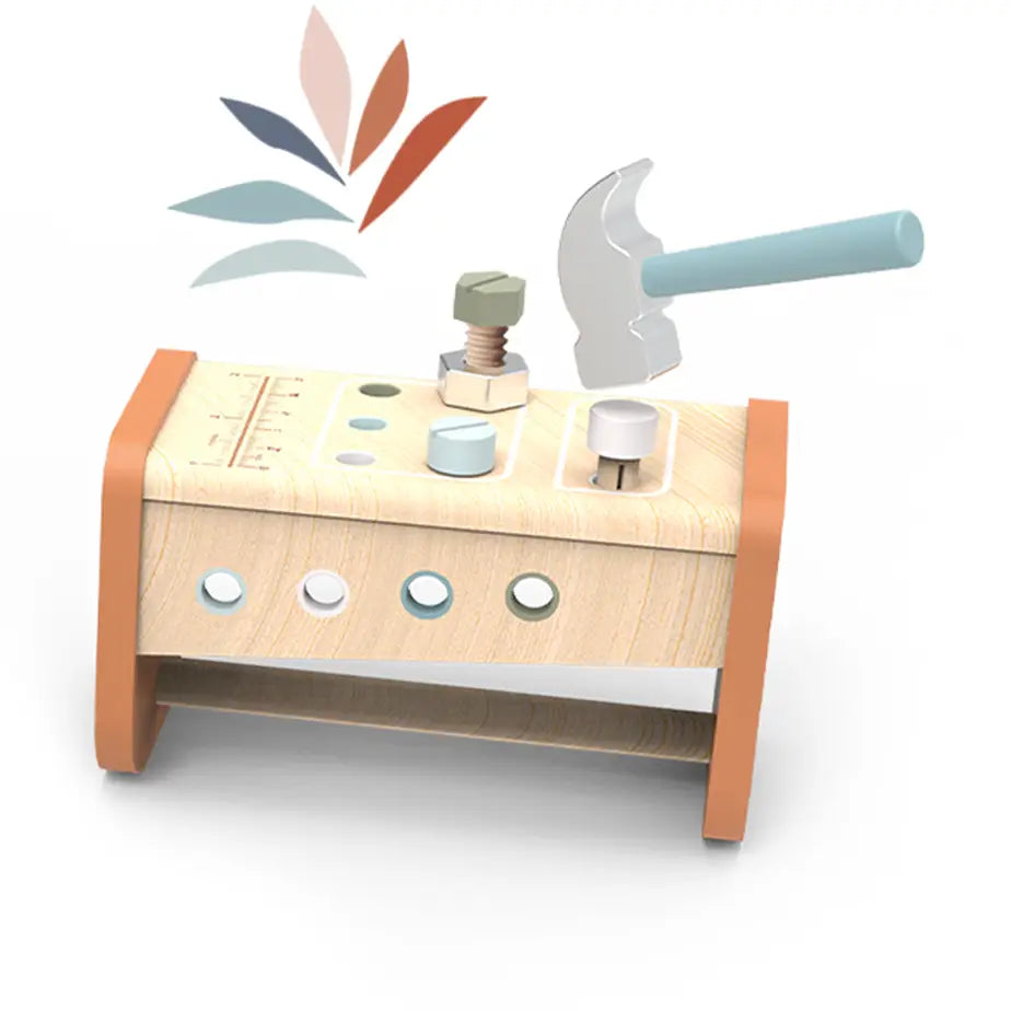 Wooden Tool Box - Workbench (2 in 1)