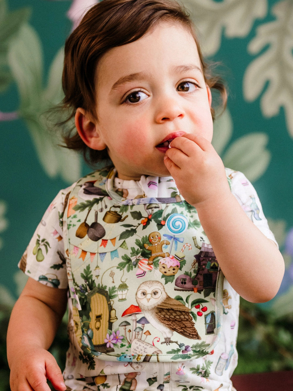 SALE Magic Faraway Tree Dandy Duo Bibs - Porcelain by Fleur Harris