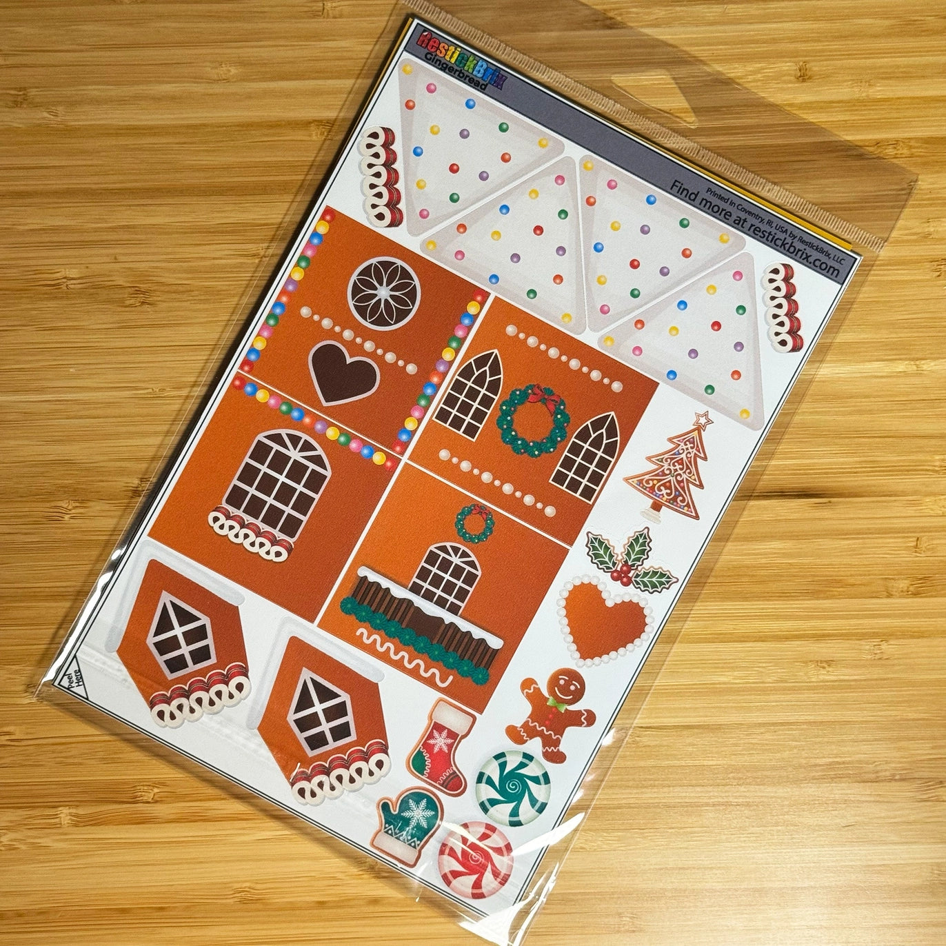 Gingerbread: Reusable Decals For Customizing Magnetic Tiles