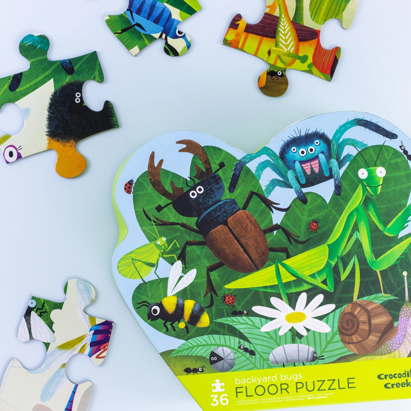 Classic Floor Puzzle 36 Pc - Backyard Bugs
