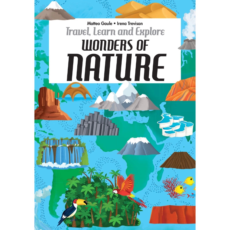 Sassi Travel, Learn and Explore - Puzzle and Book Set - the Wonders of Nature, 205 Pcs