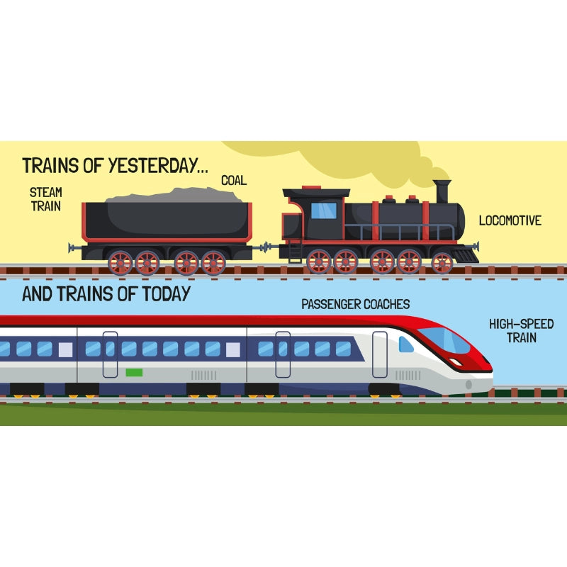 Sassi 3D Puzzle and Book Set - Learn Shapes Train, 40 Pcs