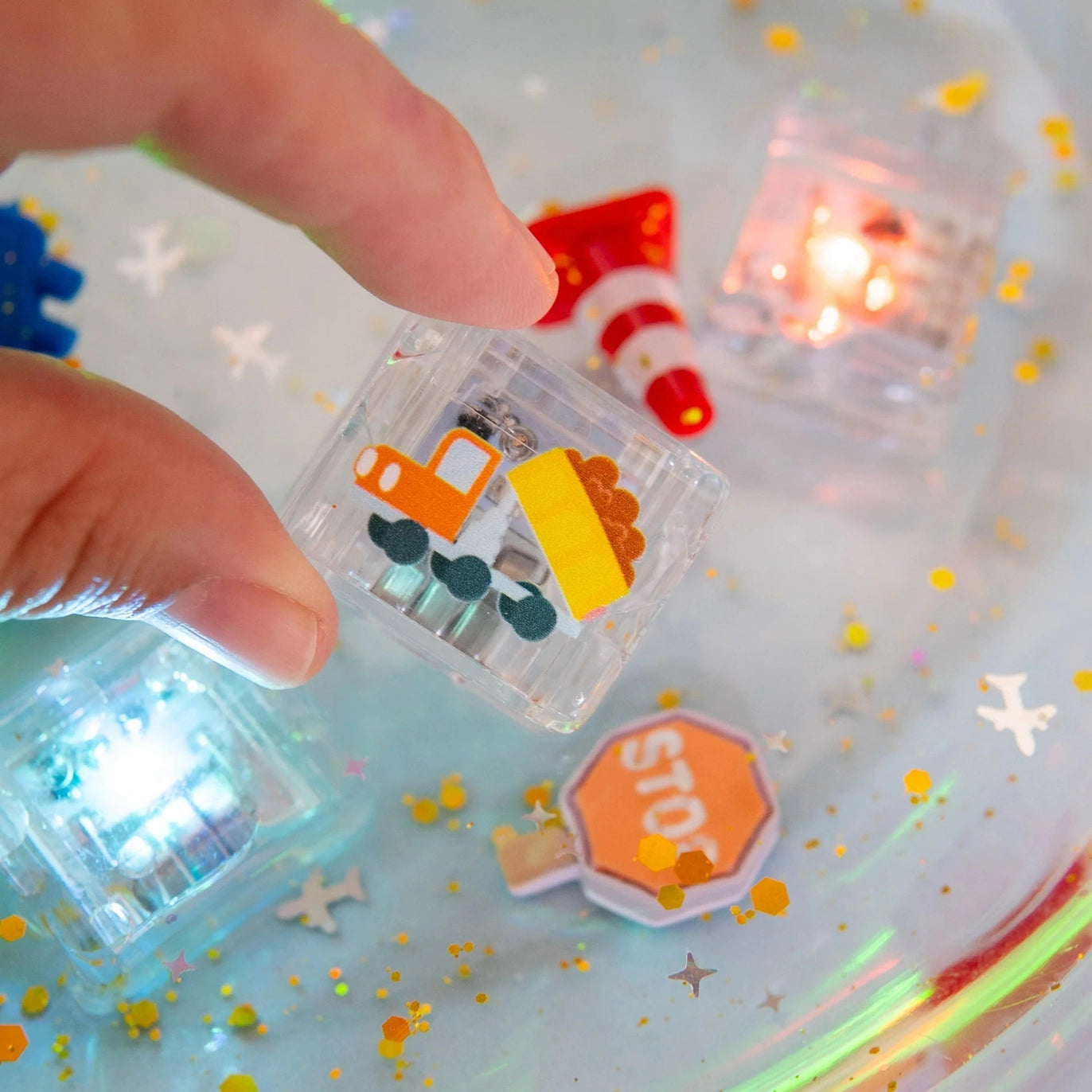 Limited Edition Light-Up Cubes, 6-Pack Auto Gift Set by Jellystone Designs