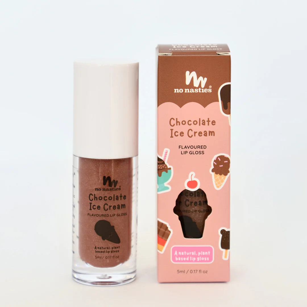 Natural Lip Gloss Chocolate Ice-Cream by No Nasties