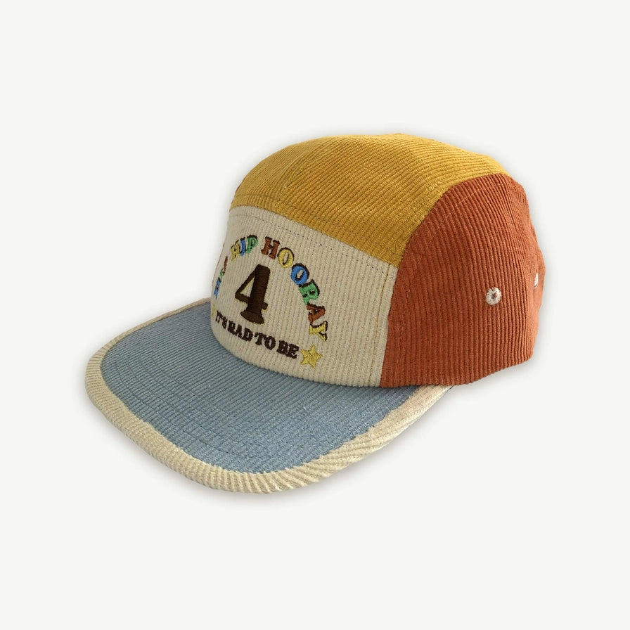 4th Birthday Cord Cap - Primary Spliced by Banabae