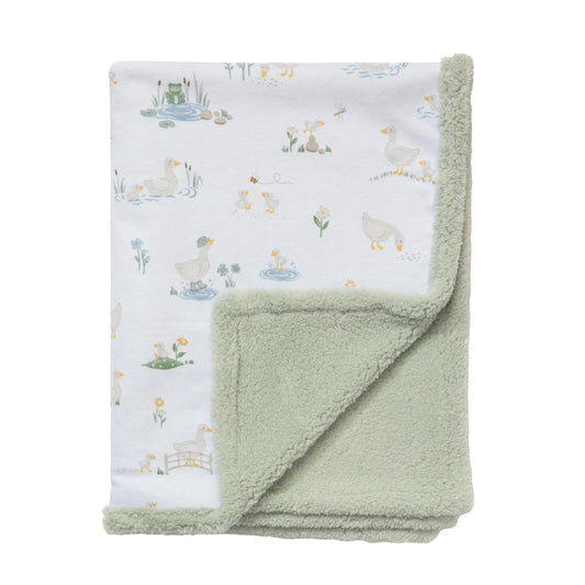 Organic Jersey Sherpa Blanket - Goosey Goosey