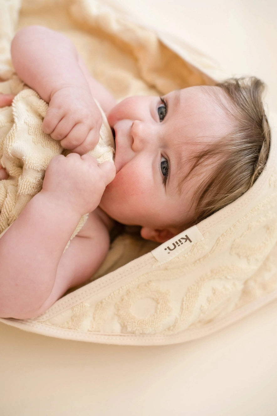 Hooded Beach Towel - Oat by Kiin Baby