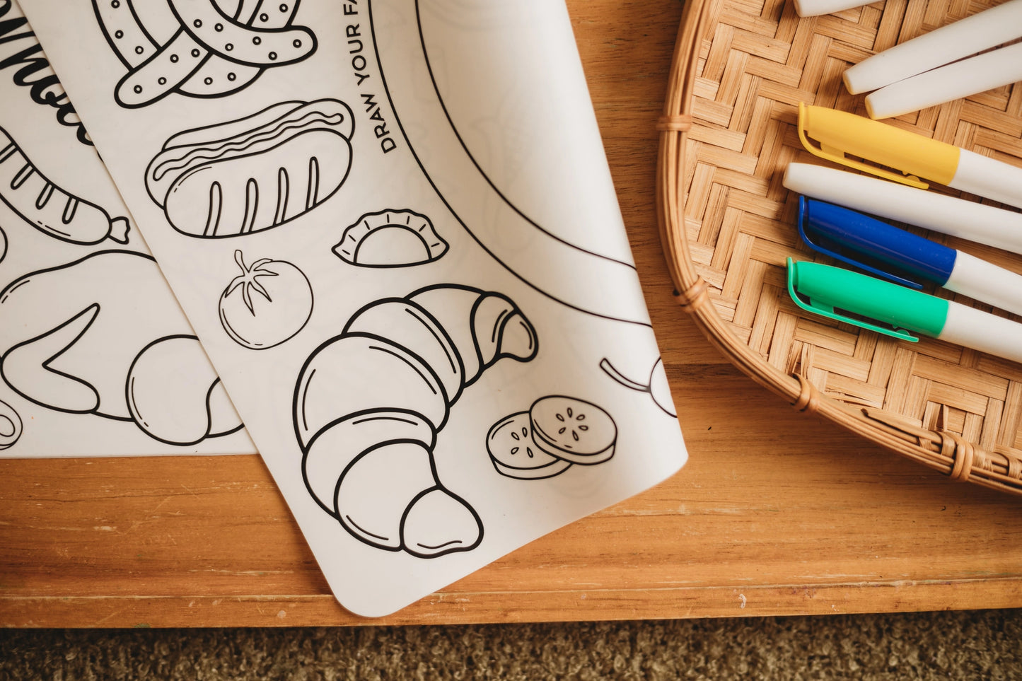 Silicone Colouring Mat - A World of Tasty Adventures