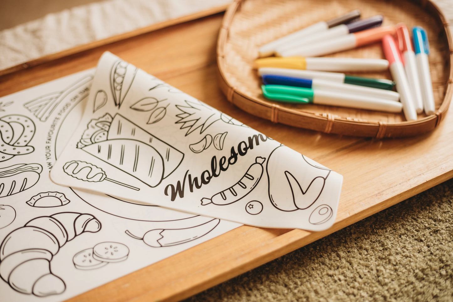 Silicone Colouring Mat - A World of Tasty Adventures