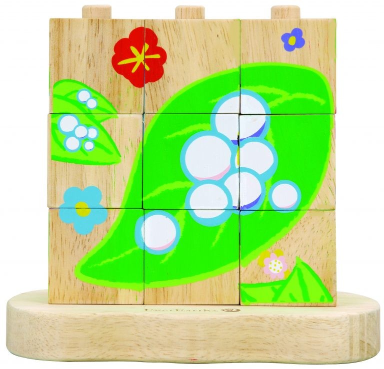 EverEarth Wooden Caterpillar to Butterfly Stacking Puzzle
