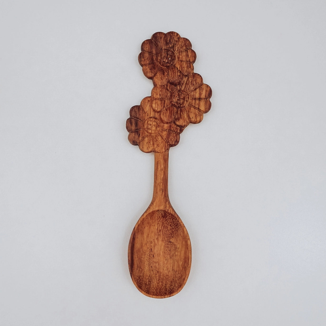 Wooden Handcrafted Flower Spoon
