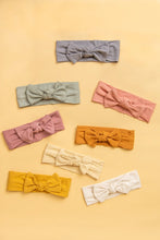 Load image into Gallery viewer, Bamboo Stretch Bow Headband - Cloud by Kiin Baby
