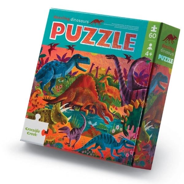 Foil Puzzle 60 Pc - Dazzling Dinos