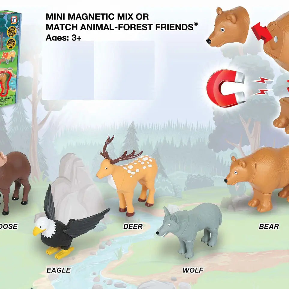 Mini Magnetic - Mix or Match Woodland Animals