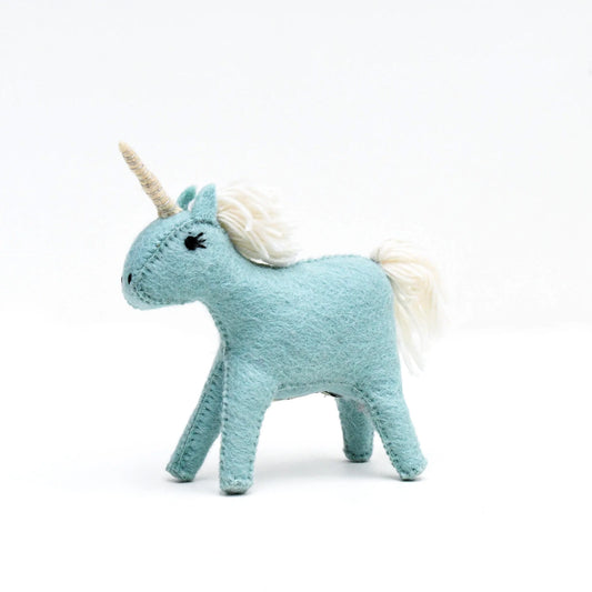 Felt Blue Unicorn by Tara's Treasures