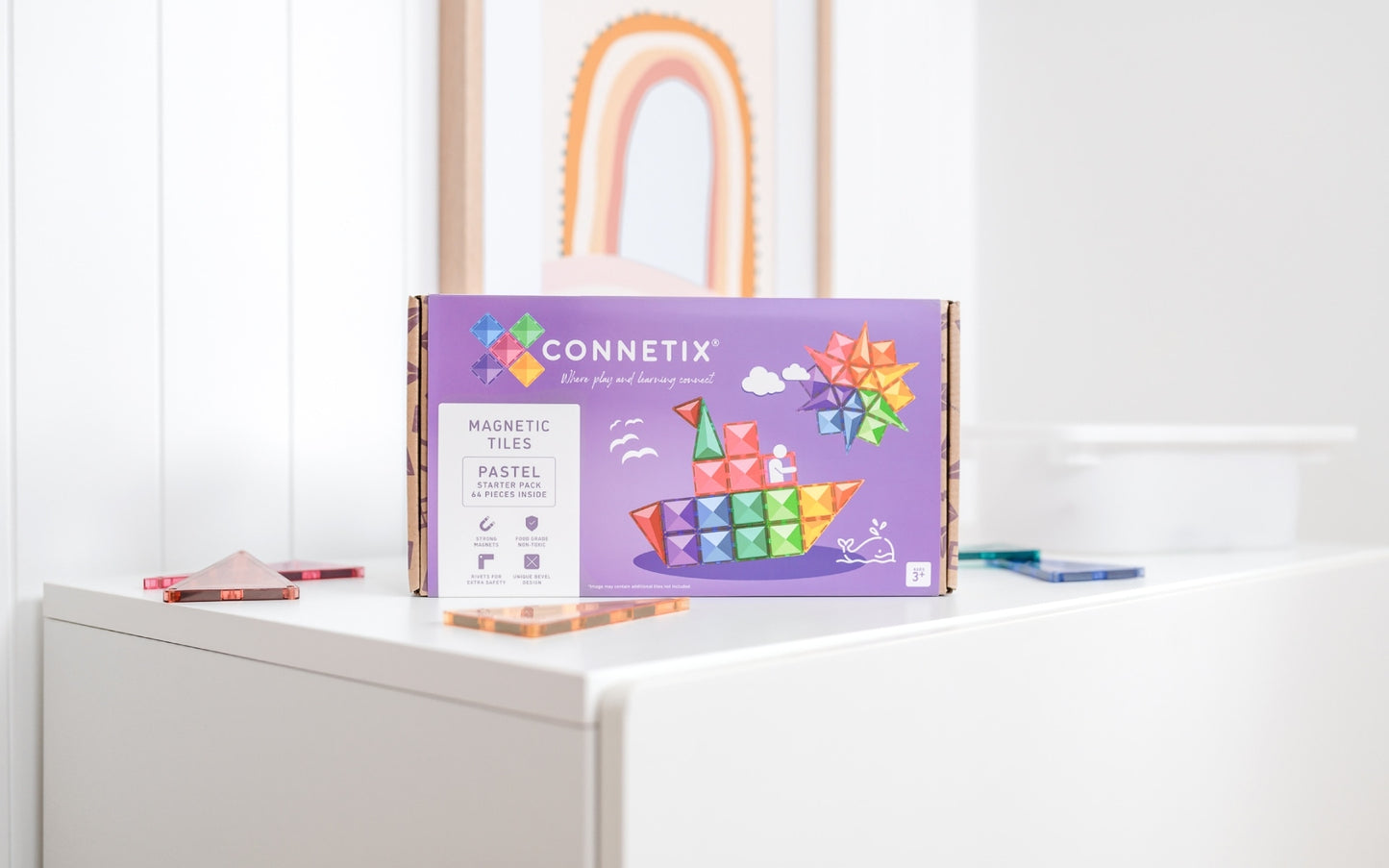 Connetix Pastel Starter Pack 64 Pieces