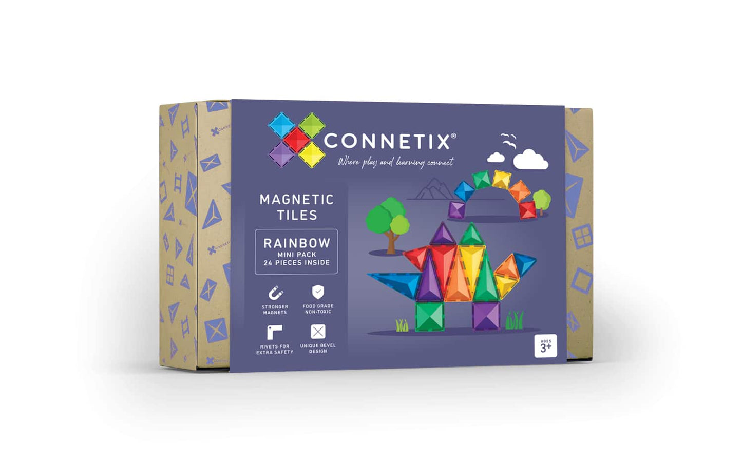 Connetix Rainbow Mini Pack - Set of Twenty Four