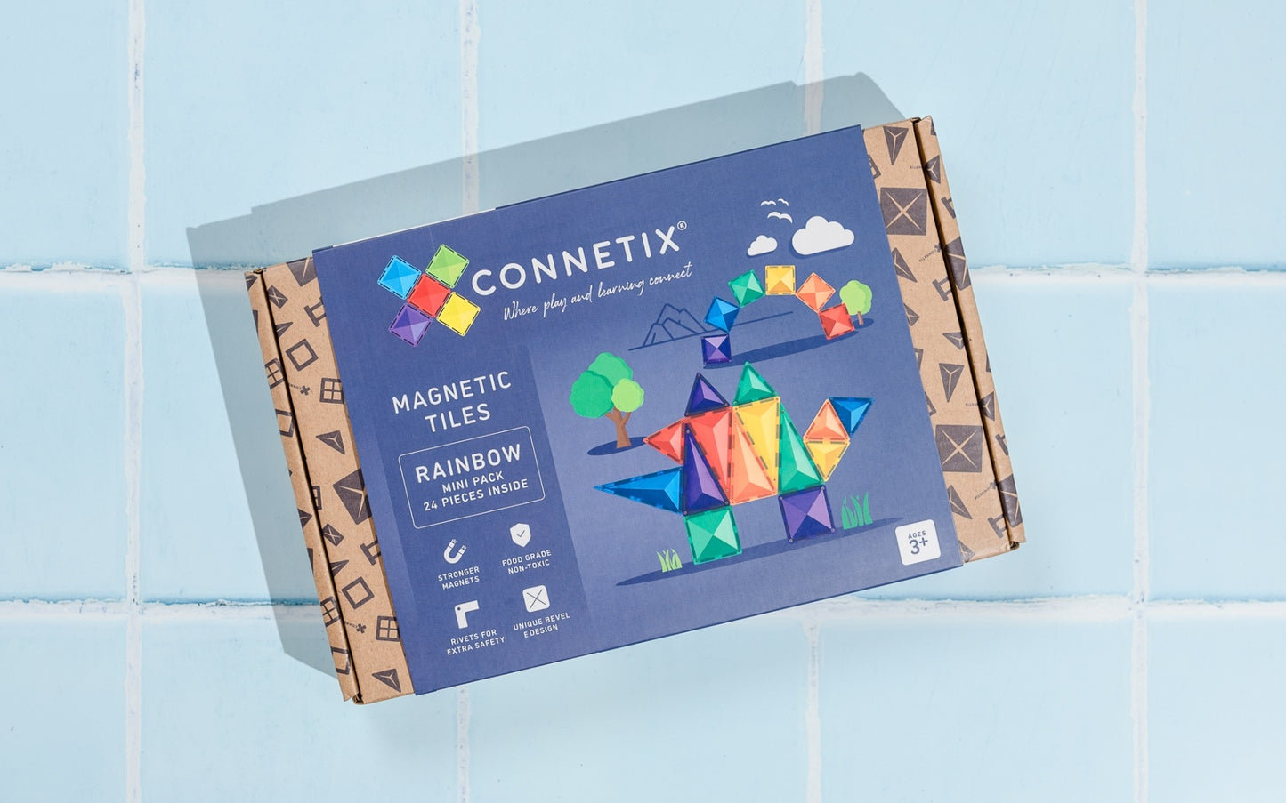 Connetix Rainbow Mini Pack - Set of Twenty Four