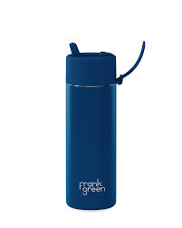 Frank Green Ceramic Reusable Bottle (595ml) Straw Lid - Deep Ocean