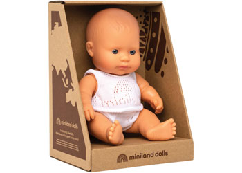 Anatomically Correct Baby Doll (Caucasian Girl) - 21cm