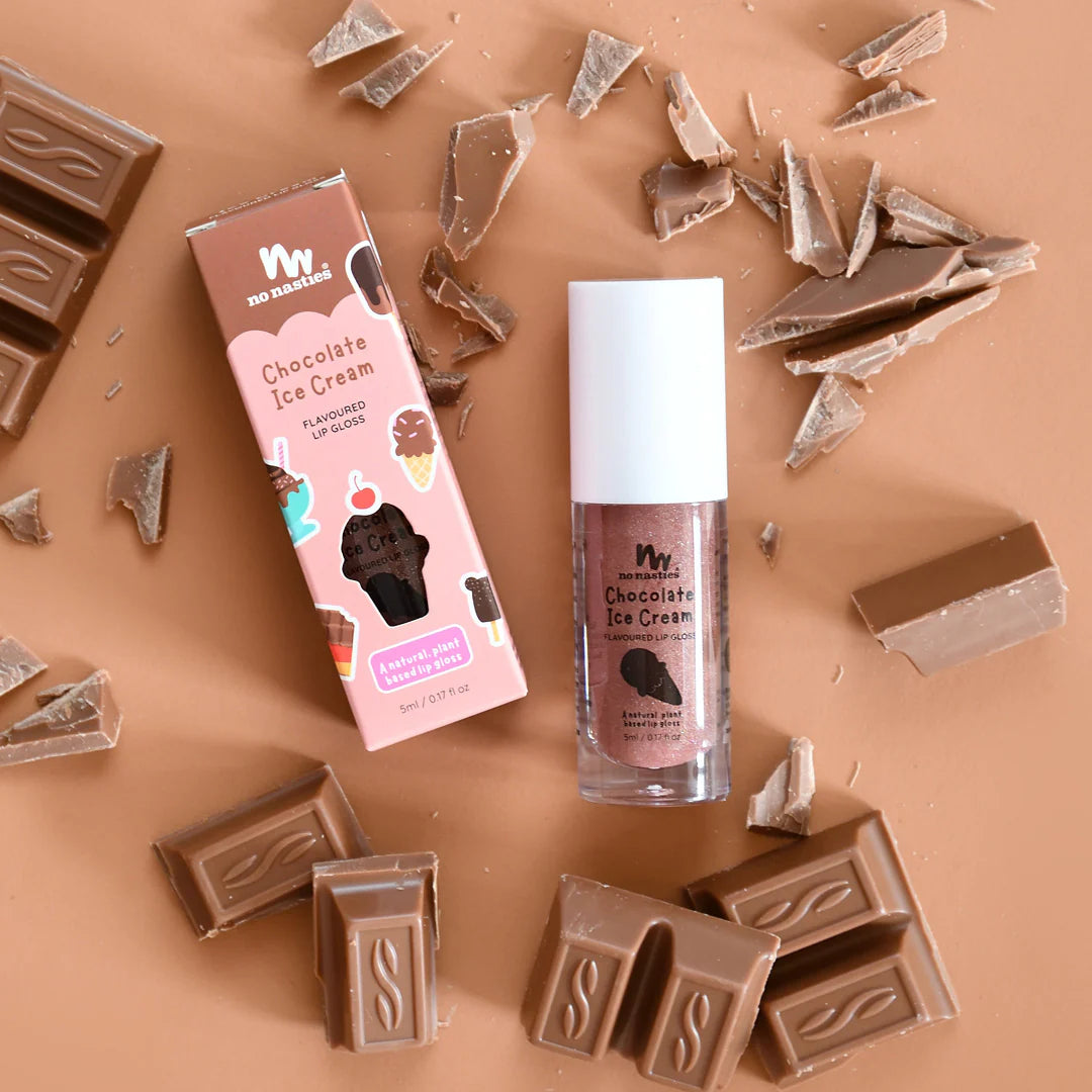 Natural Lip Gloss Chocolate Ice-Cream by No Nasties