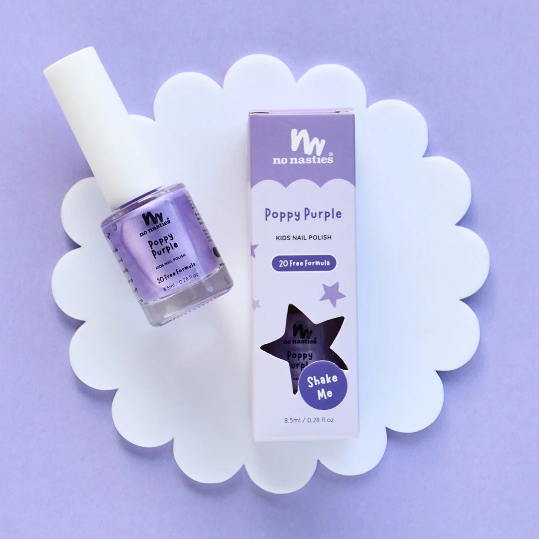 Purple Water-Based Kids Nail Polish by No Nasties