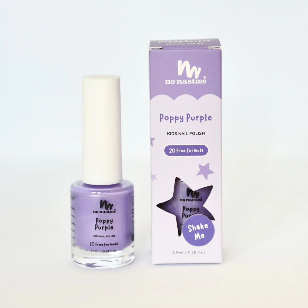 Purple Water-Based Kids Nail Polish by No Nasties