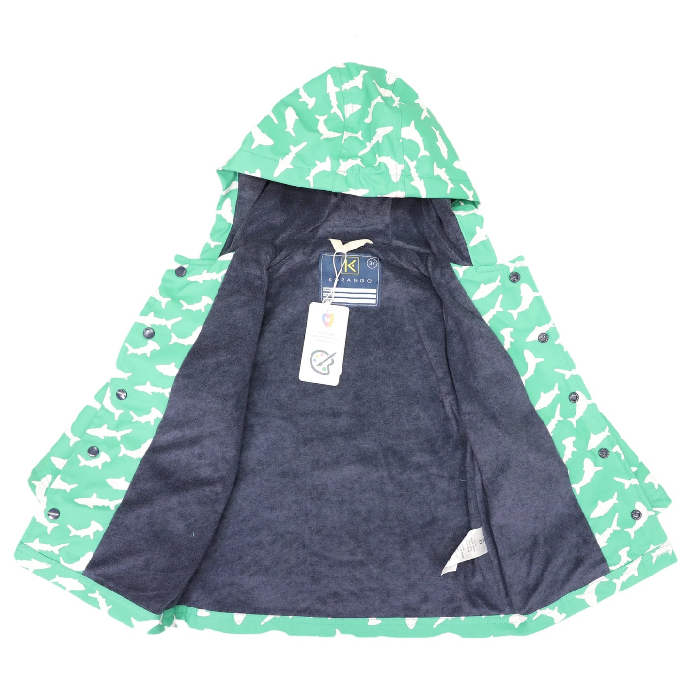 Shark Colour Change Raincoat Green