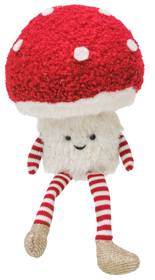 Fluffy Toadstool Sitting Decoration