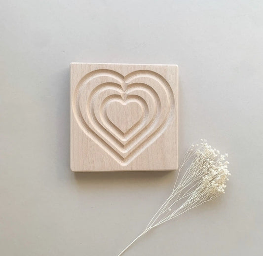 Wooden Heart Mindfulness Board