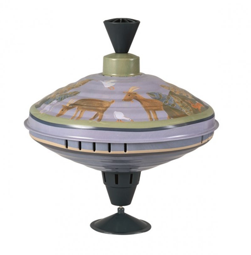 Large Metal Spinning Top - Countryside