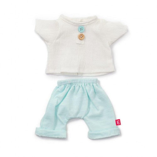 Miniland Clothing Sea Coloured T-shirt and Pants Set (38cm doll)
