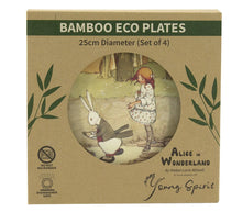 Load image into Gallery viewer, Alice in Wonderland Bamboo Plates (Set of 4)
