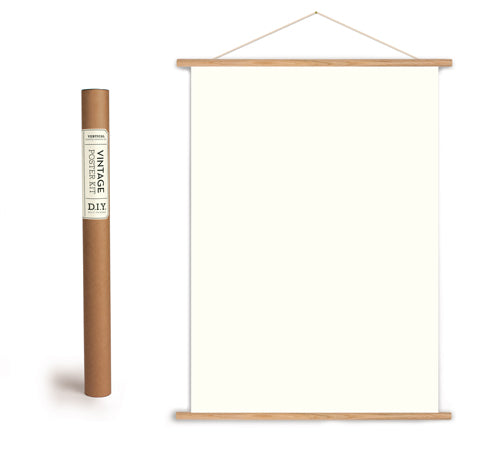 Wooden Poster Hanger Kit - Vertical