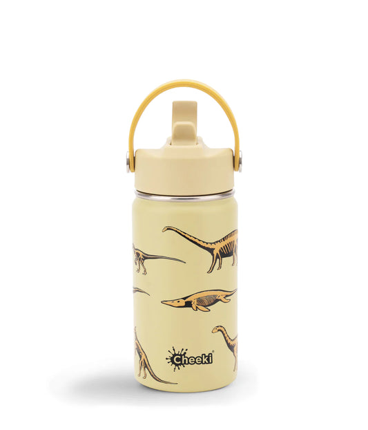 Kids 400ml Insulated Bottle by Cheeki - Dinosaurs