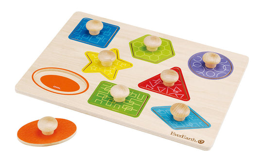 EverEarth Educational Pull Out Shape Puzzle