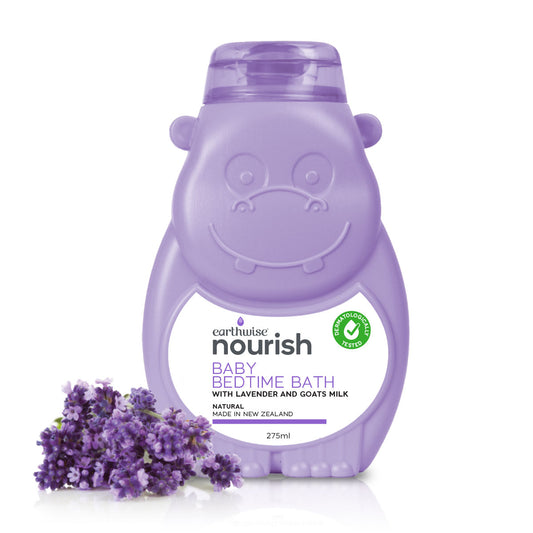 Earthwise Nourish Baby Bedtime Bath with Lavender and Goats Milk